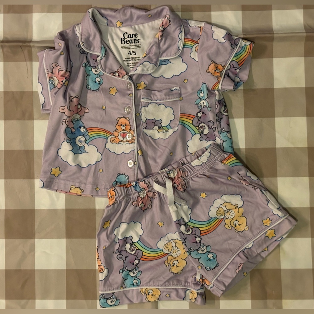 Care Bears Purple Kids Pajamas